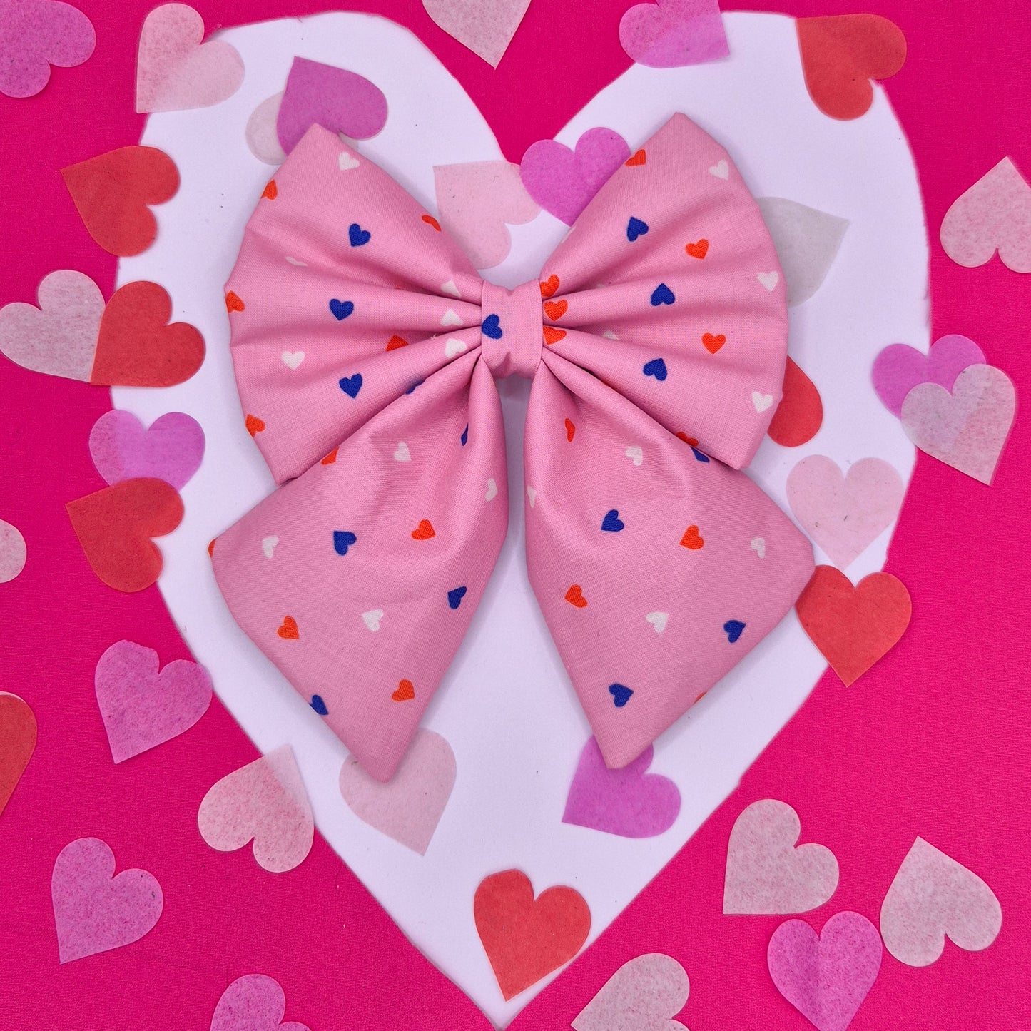 Pink with Hearts