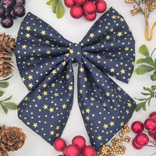 Navy with Gold Stars