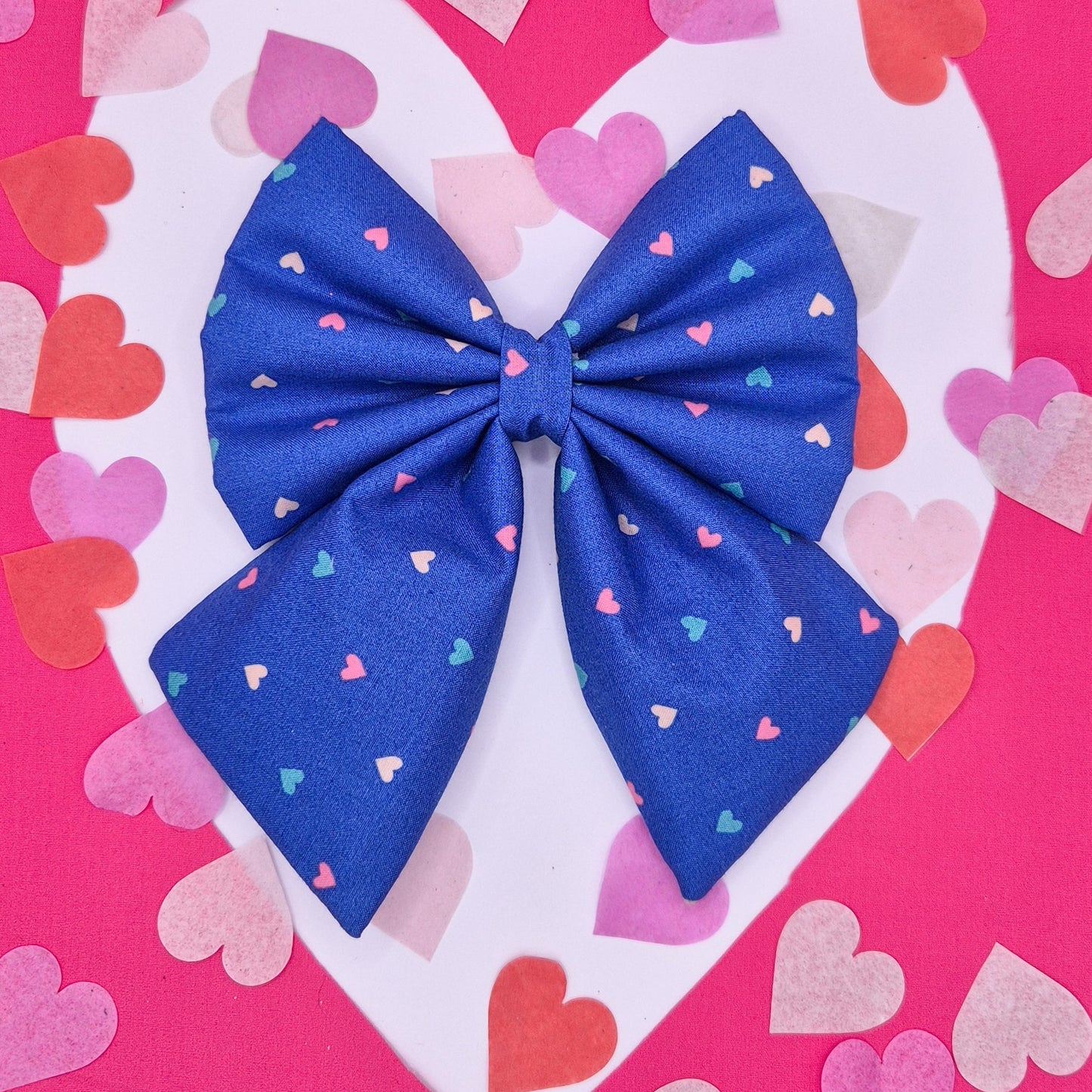 Blue with Hearts